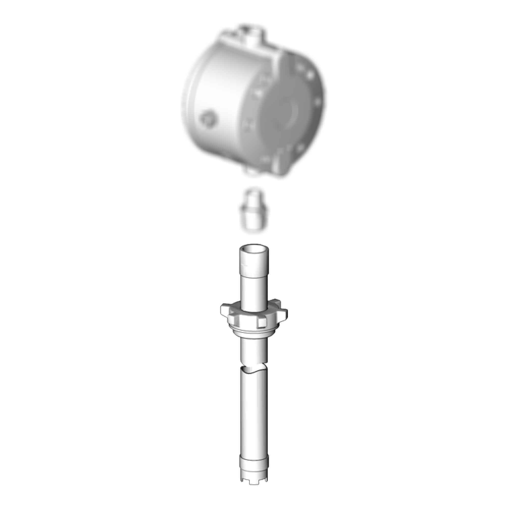246419 - 208L (55 gal) feed pump tube with inlet ball check