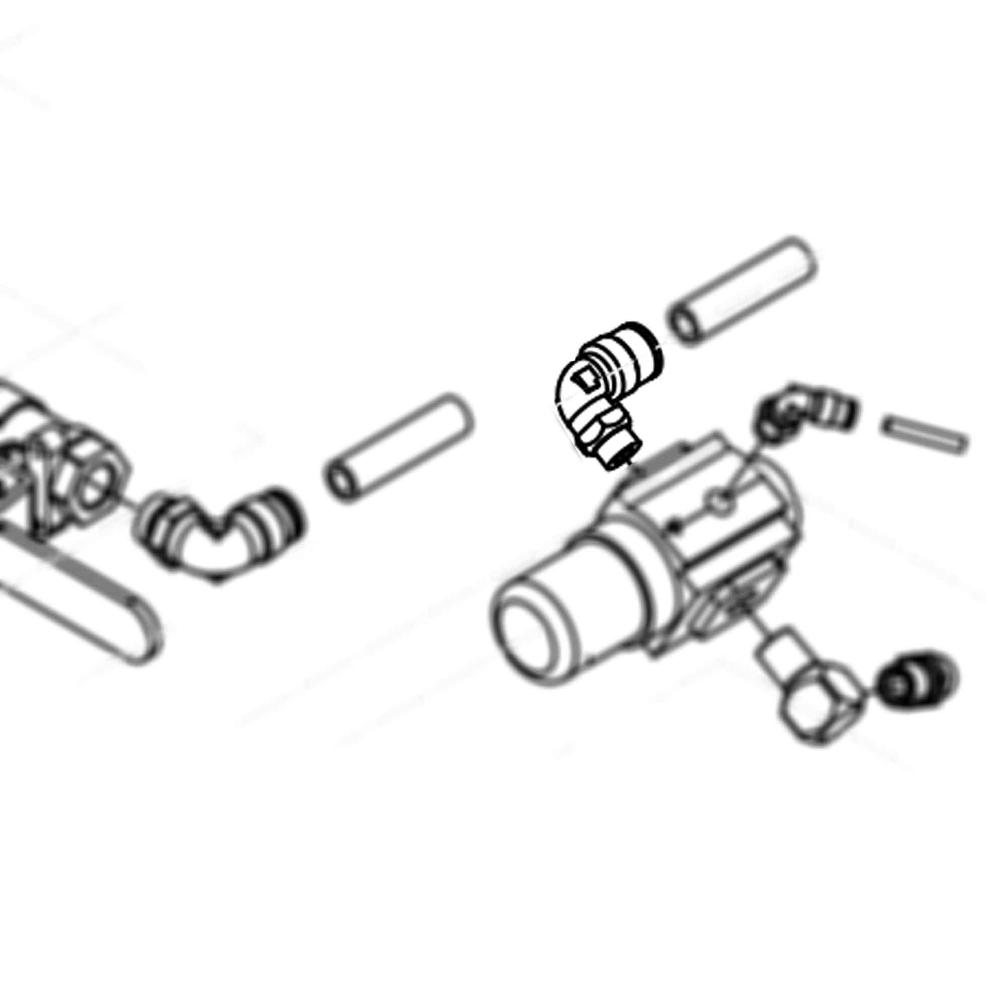 114128 - Fitting Elbow, Male Swivel - PURspray