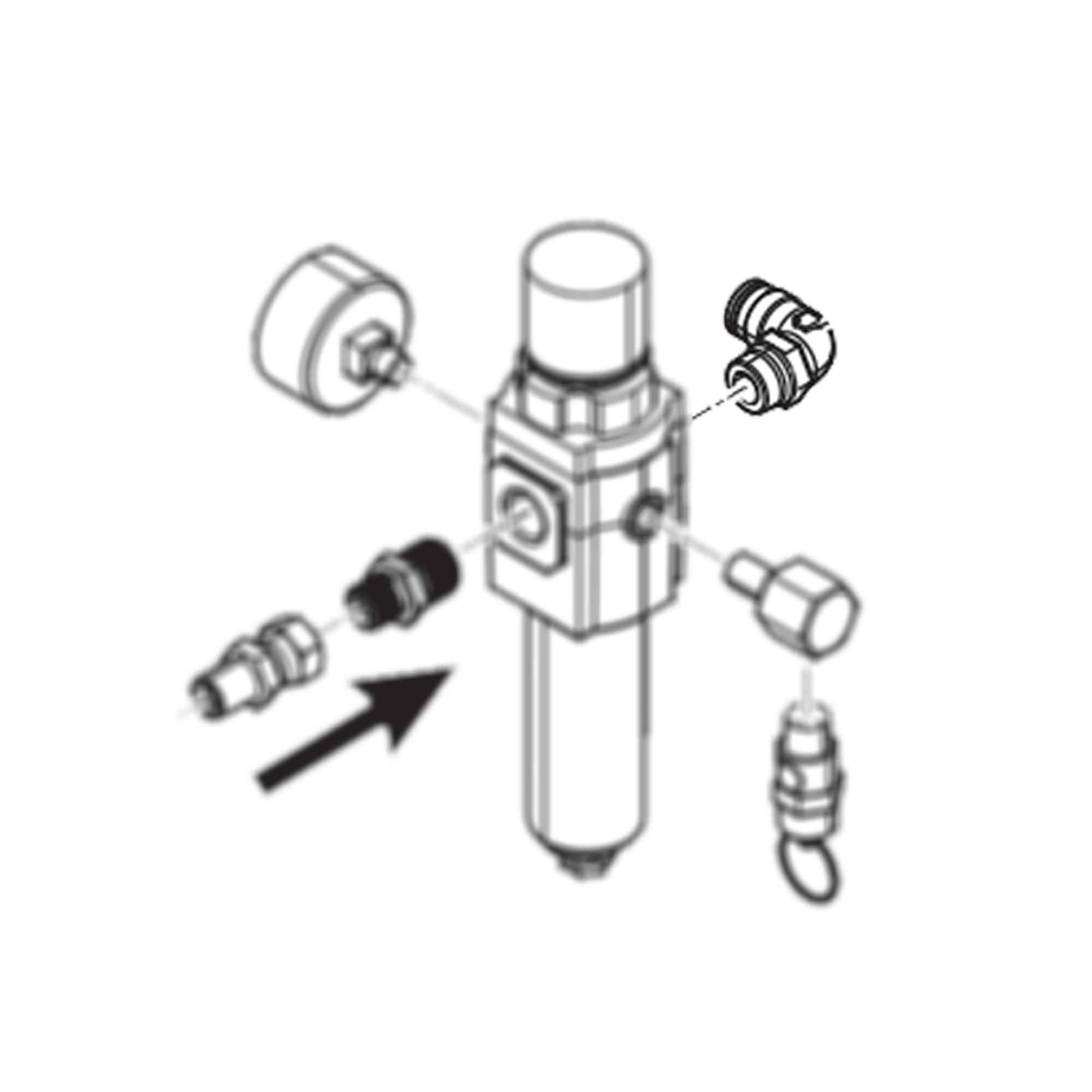 114316 - Fitting Elbow, Male - PURspray