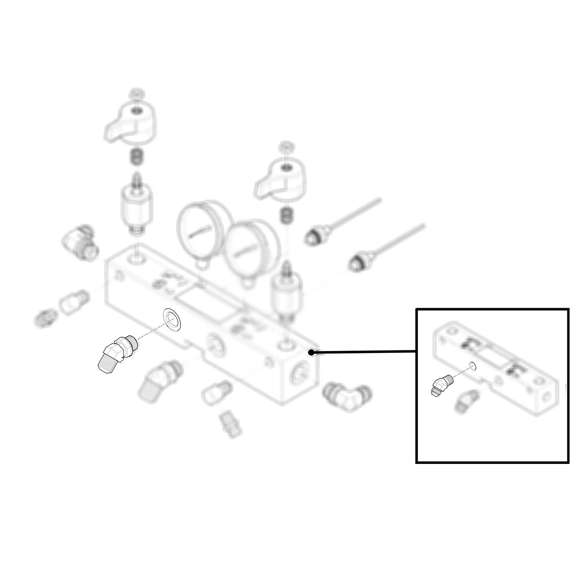 117556 - #8 JIC Elbow Fitting - PURspray