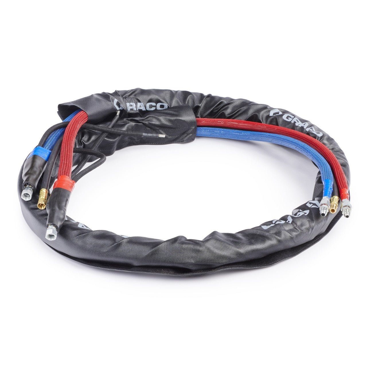 25P770 - Reactor Whip Hose LP 1/4" x 10 ft., Improved Flex with Xtreme-Wrap Scuff Guard - PURspray