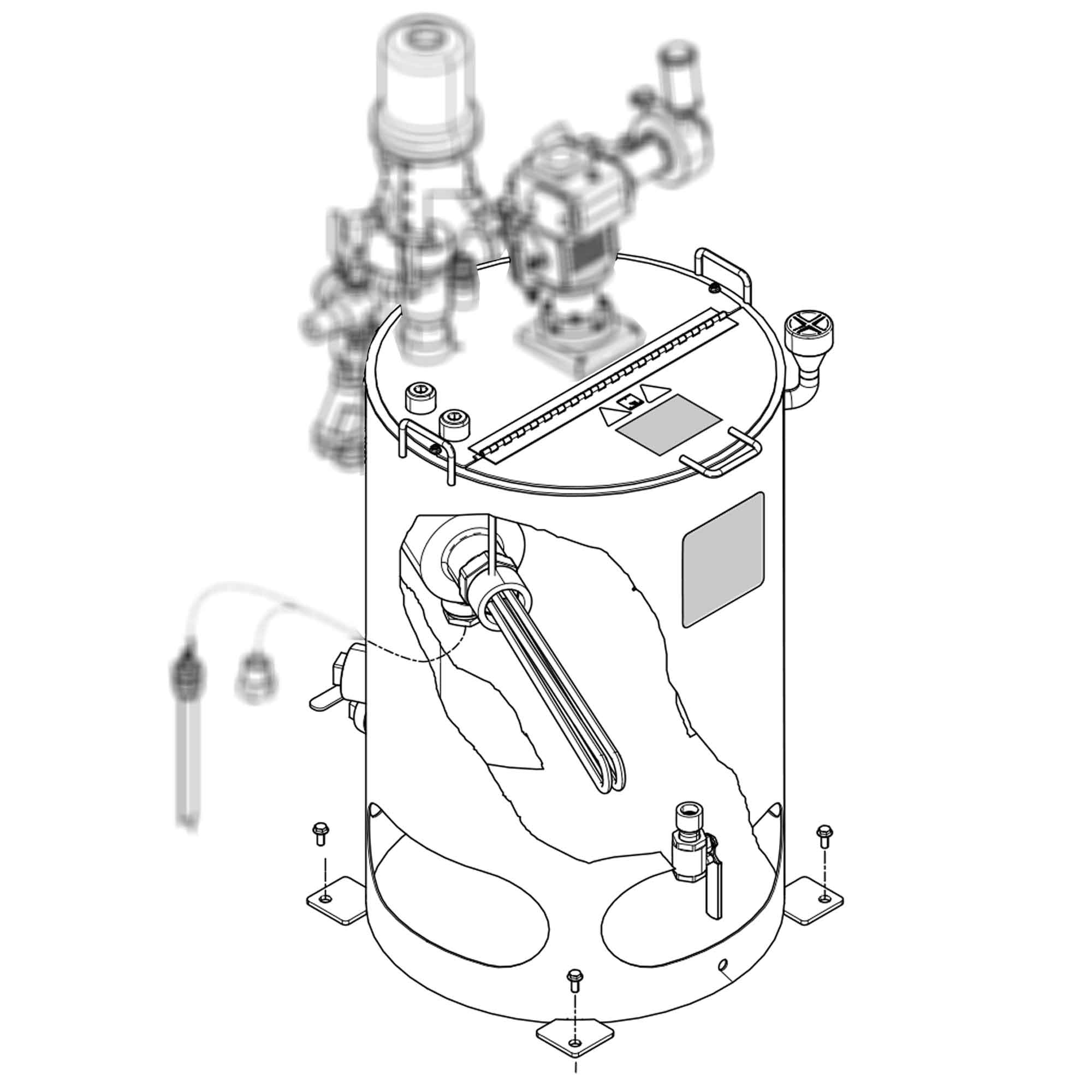 26C482 - Hopper Heated 240V - PURspray
